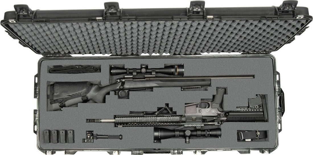 Best Pelican gun cases 2026 with rifles secured in custom foam for maximum impact and travel protection