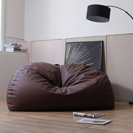 Deflated bean bag chair losing its shape and height, demonstrating why bean bag chairs go flat over time