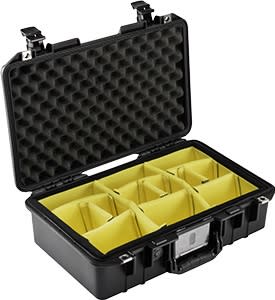 1485Air Case Black with Dividers