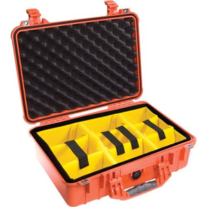 Pelican Protector 1500 Case Orange With Padded Dividers