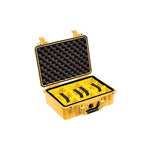 Pelican Protector 1500 Case Yellow With Padded Dividers