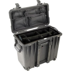 Pelican Protector 1440 Top Loader Case Black With Utility Organizer