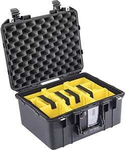 1507AIR CASE YELLOW WITH PADDED DIVIDERS