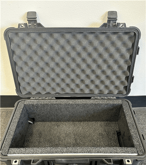 Pelican 1510 case with 1" Recycled Plam Liner