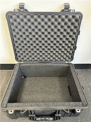 Pelican 1560 case with 1" Recycled Plam Liner