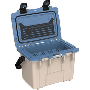 14QT PERSONAL COOLER, TAN - KASHMIR BLUE