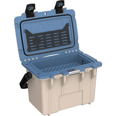 14QT PERSONAL COOLER, TAN - KASHMIR BLUE