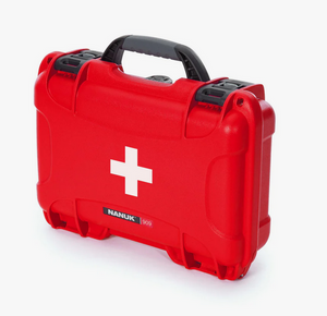 Nanuk Case 909 empty – w/First Aid Logo - Red
