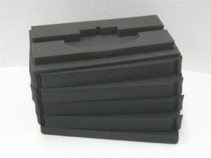Pelican Protector 1461 6-piece replacement foam set for Pelican 1460 case with layered black inserts and precut top foam
