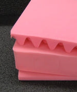 Pink anti-static 3-piece replacement foam set for Pelican 1500 case with convoluted lid foam and stacked flat inserts