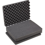 Pelican 1505 4-piece replacement foam set shown open with convoluted lid foam and flat base foam inserts