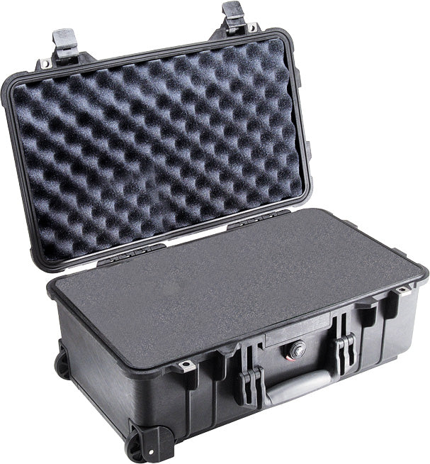Pelican Protector 1510 Carry On Case Black  With Foam New Push Latch