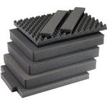 Pelican 1595 7-piece replacement foam set with convoluted lid foam and flat foam inserts