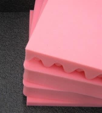Pink anti-static 4-piece replacement foam set for Pelican 1600 case with convoluted lid foam and stacked flat inserts