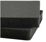 Pelican 1602 Pick N Pluck foam sections for Pelican 1600 case with two black replacement foam inserts shown