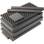 Pelican 1615AirFS 7-piece replacement foam set with convoluted lid foam and layered black flat foam inserts for case fit