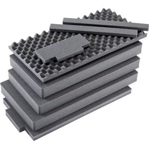 Pelican 1626 AirFS 8-piece replacement foam set with convoluted lid foam and stacked black flat foam inserts