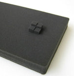 Pelican 1704 Pick N Pluck foam section only for Pelican 1700 case with black flat foam sheet and removable cubes