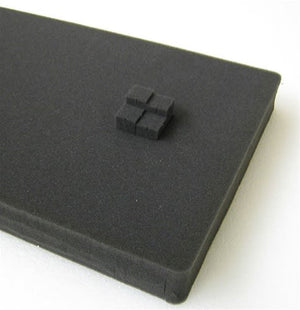 Pelican 1704 Pick N Pluck foam section only for Pelican 1700 case with black flat foam sheet and removable cubes