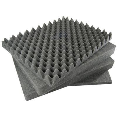 Pelican Protector 1770 4-piece replacement foam set with convoluted lid foam and black flat foam inserts for case fit