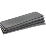 Replacement foam for V800 case with multiple stacked black flat foam inserts arranged for protective case fit