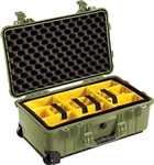 Pelican Protector 1510 Carry On Case OD Green  With Dividers